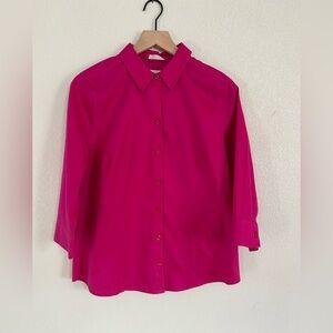 Chico's Fuchsia Button-Down Shirt . Size 1